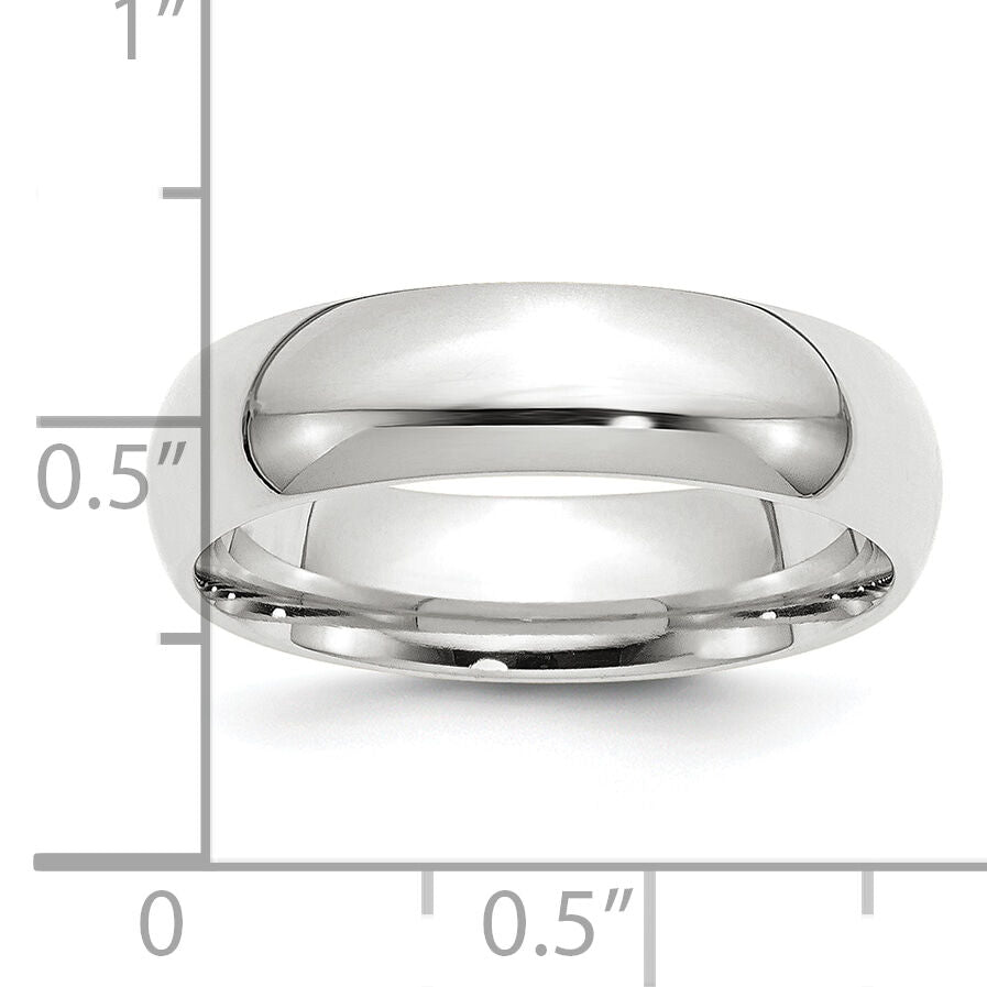 Platinum 6mm Comfort-Fit Wedding Band-PCF060