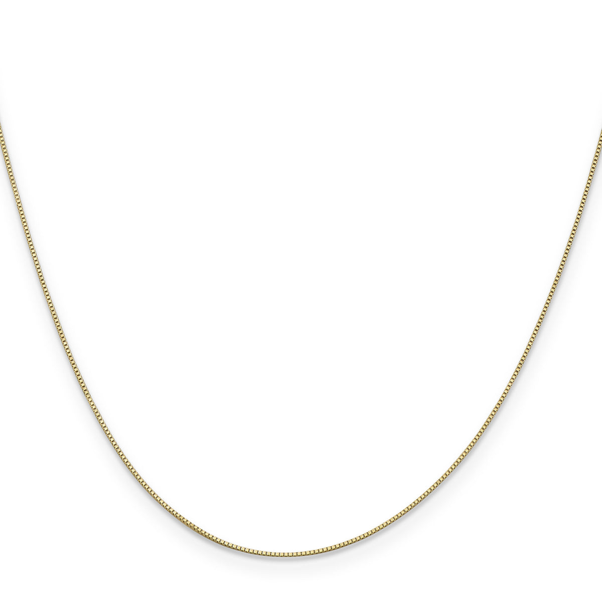 14k .5mm Box with Spring Ring Clasp Chain-PEN1-26