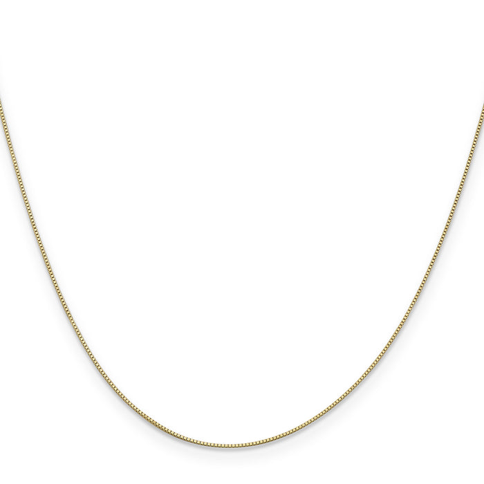 14k .5mm Box with Spring Ring Clasp Chain-PEN1-14