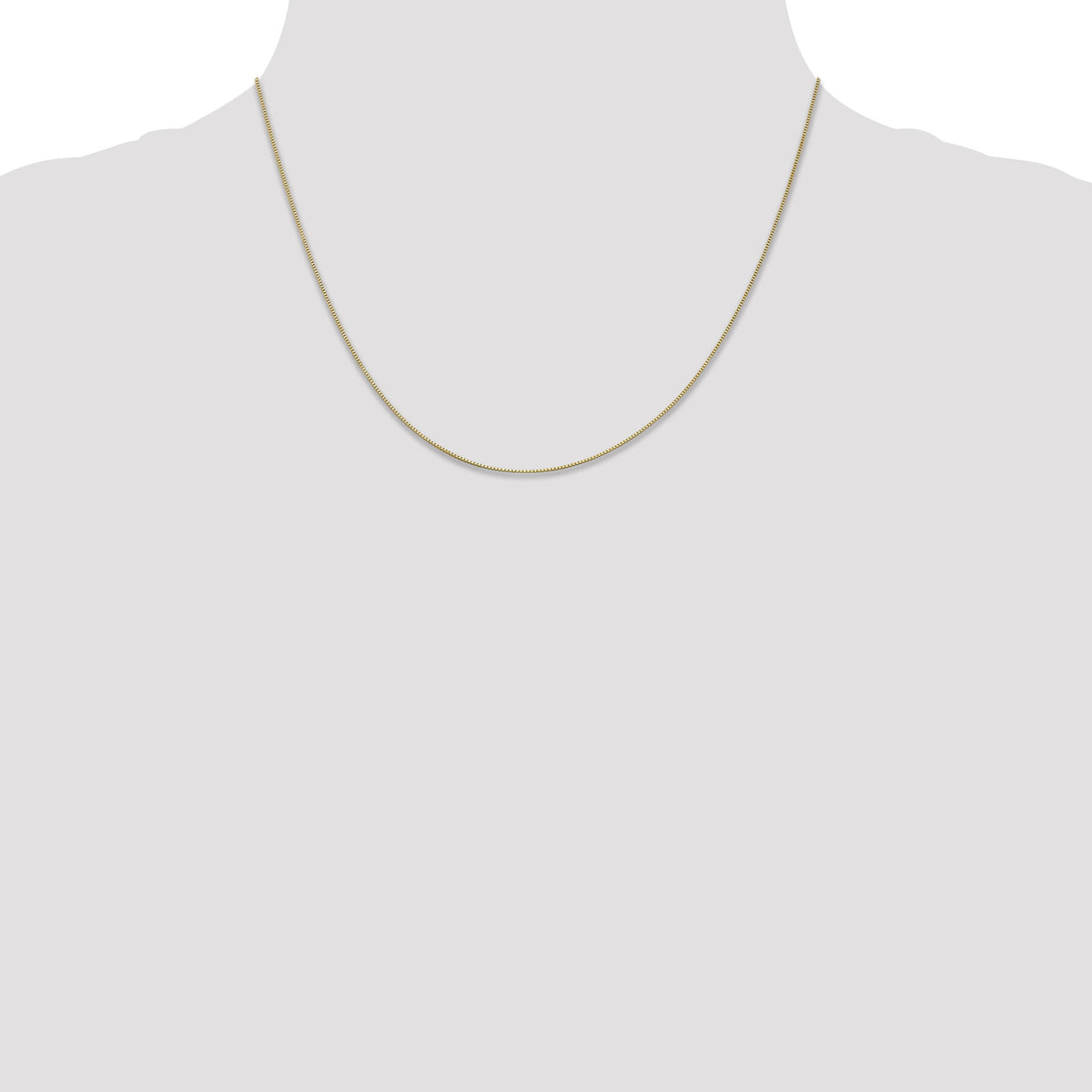 14k .5mm Box with Spring Ring Clasp Chain-PEN1-18