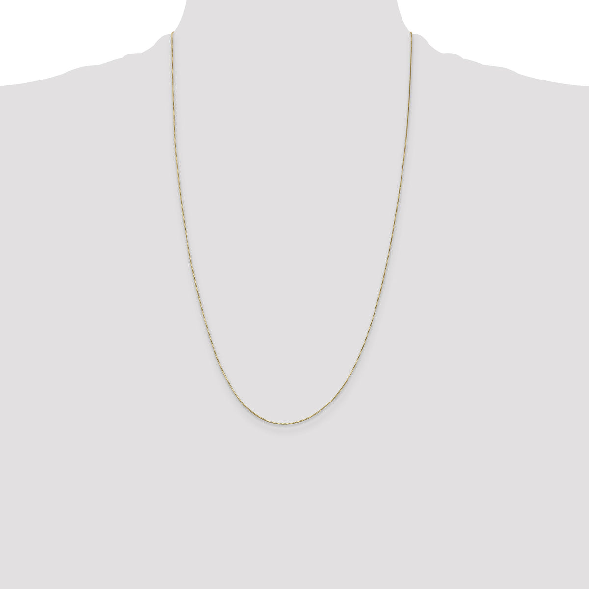 14k .5mm Box with Spring Ring Clasp Chain-PEN1-26