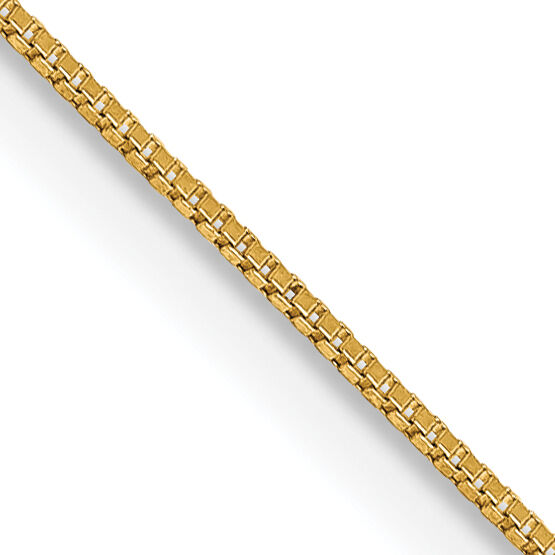 14k .5mm Box with Spring Ring Clasp Chain-PEN1-13
