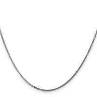 14k White Gold 1.3mm Curb Pendant Chain-PEN100-16
