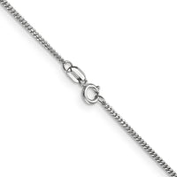 14k White Gold 1.3mm Curb Pendant Chain-PEN100-22