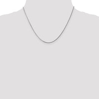 14k White Gold 1.3mm Curb Pendant Chain-PEN100-18