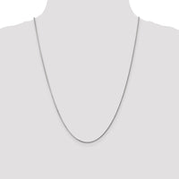 14k White Gold 1.3mm Curb Pendant Chain-PEN100-24
