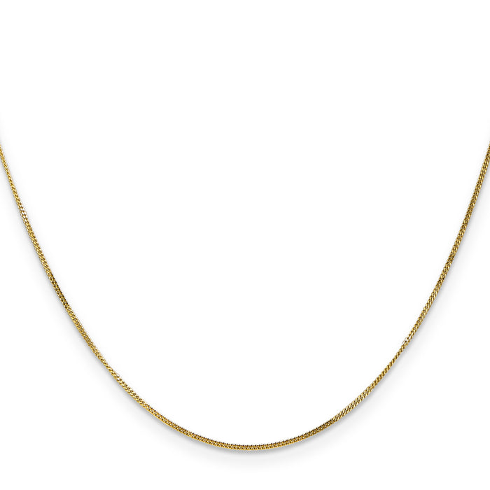 14k .9mm Curb Pendant Chain-PEN101-20