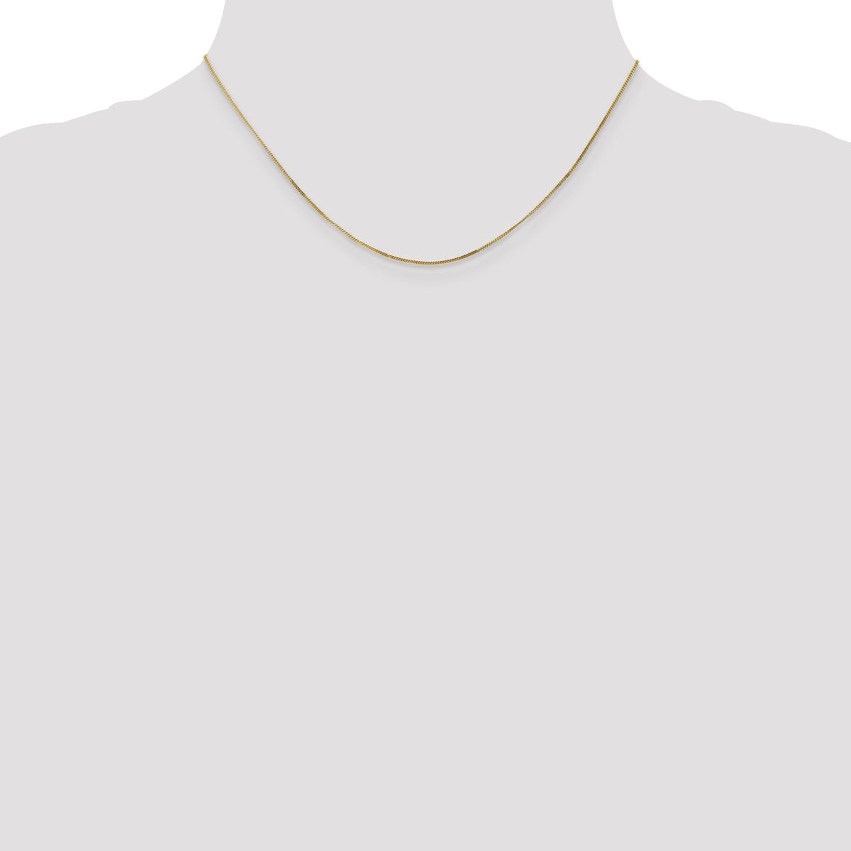 14k .9mm Curb Pendant Chain-PEN101-16