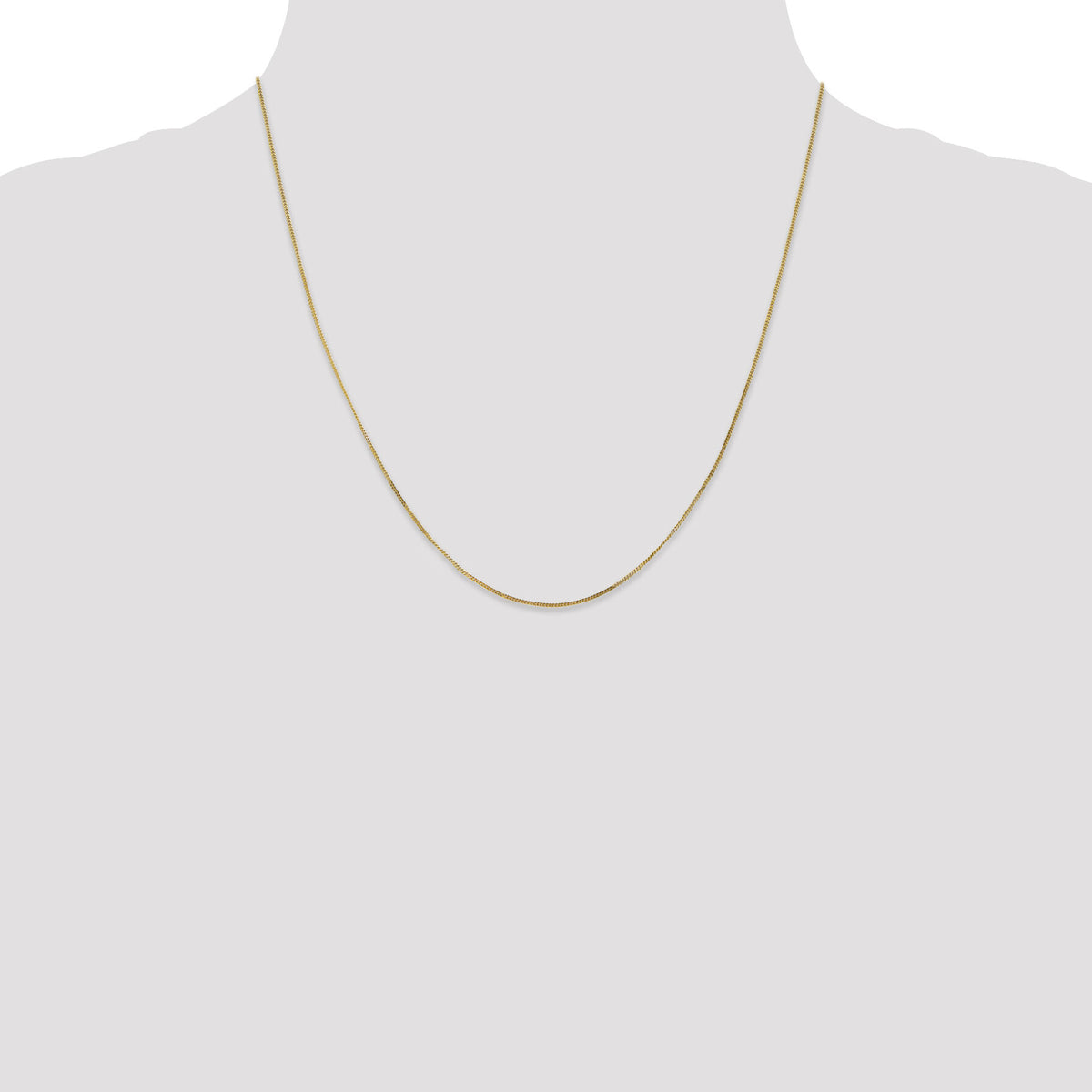 14k .9mm Curb Pendant Chain-PEN101-20