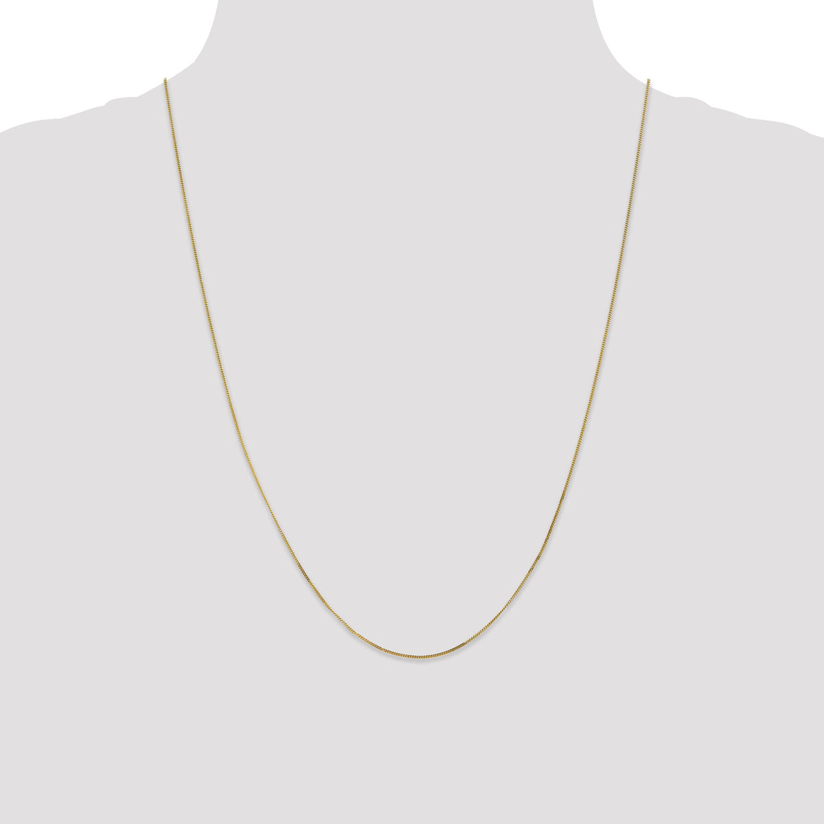 14k .9mm Curb Pendant Chain-PEN101-24