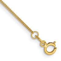 14ky .9mm Curb Chain Anklet-PEN101-10