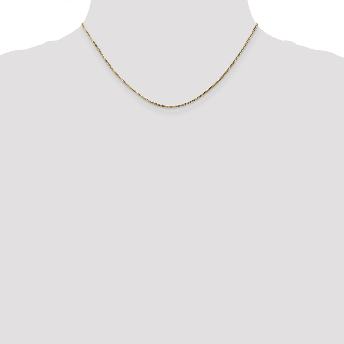 14k 1.3mm Curb Pendant Chain-PEN102-16