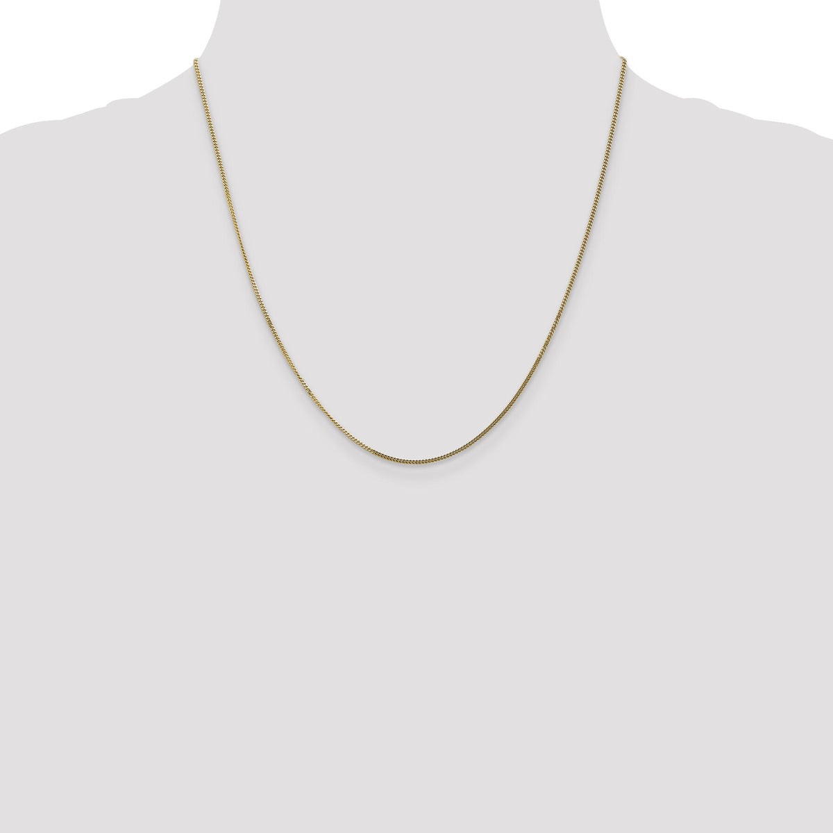 14k 1.3mm Curb Pendant Chain-PEN102-20