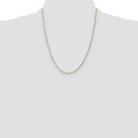14k 1.3mm Curb Pendant Chain-PEN102-22