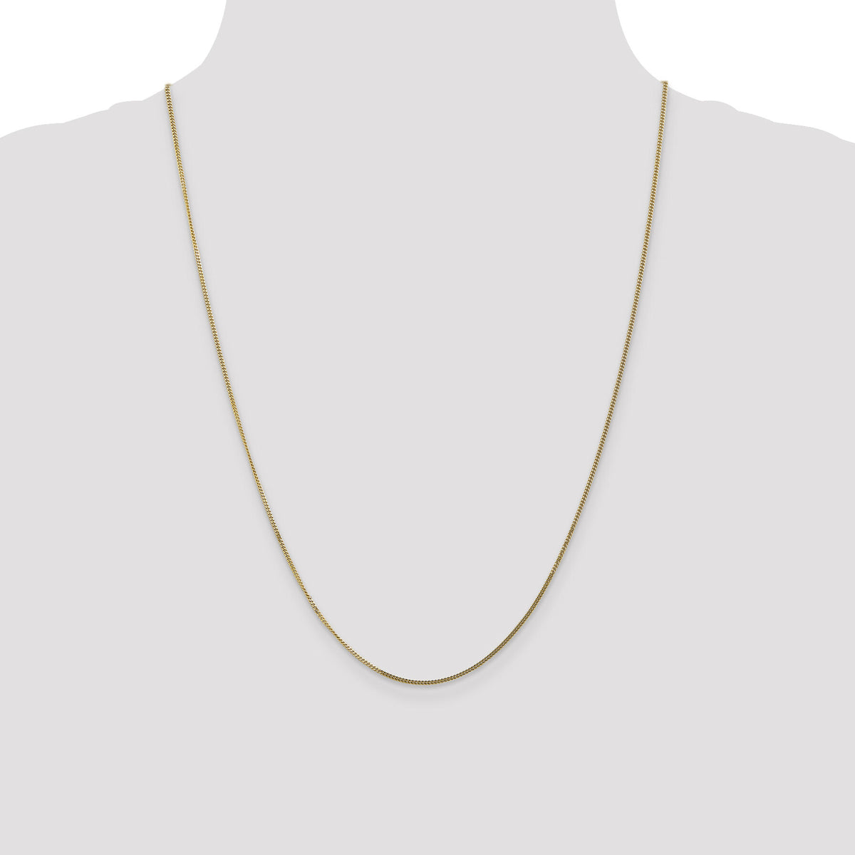 14k 1.3mm Curb Pendant Chain-PEN102-24