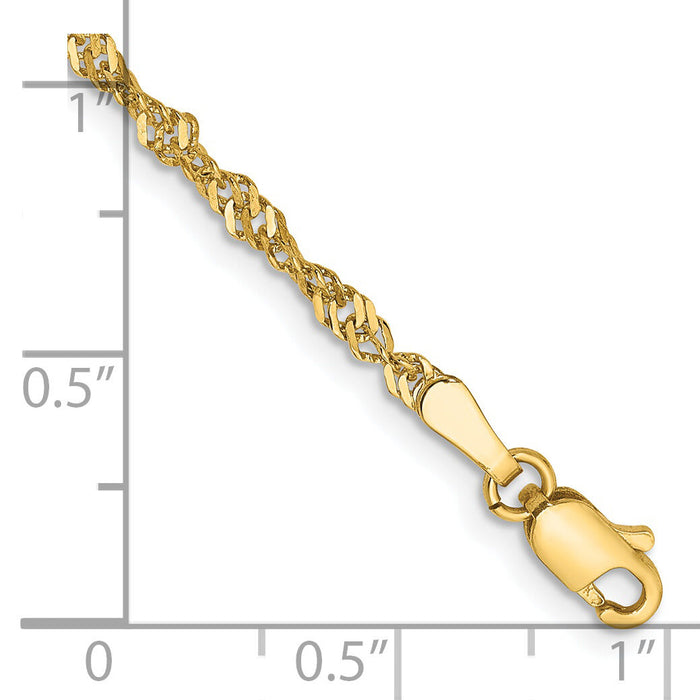 14k 2mm Singapore Chain-PEN11-7