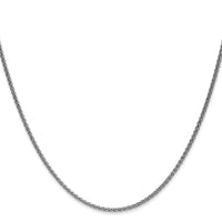 14k White Gold 1.7mm Spiga Chain-PEN121-16