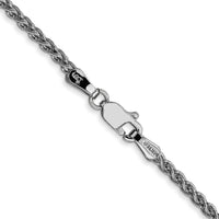 14k White Gold 2.1mm Spiga Chain-PEN122-18