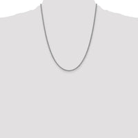 14k White Gold 2.1mm Spiga Chain-PEN122-22