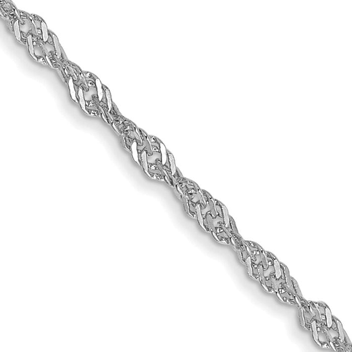 14k WG 1.4mm Singapore Chain-PEN123-22