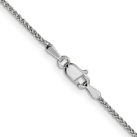 14k White Gold 1.25mm D/C Spiga Chain-PEN127-16