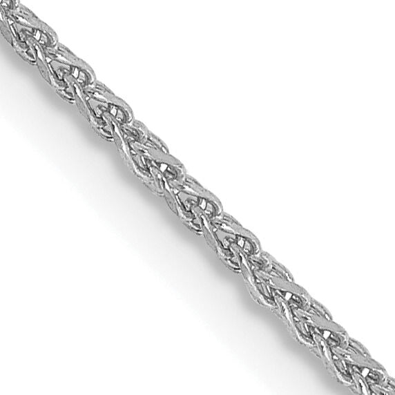14k White Gold 1.25mm D/C Spiga Chain-PEN127-30