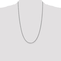 14k White Gold 1.7mm D/C Spiga Chain-PEN128-26