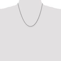 14k White Gold 2.1mm D/C Spiga Chain-PEN129-20