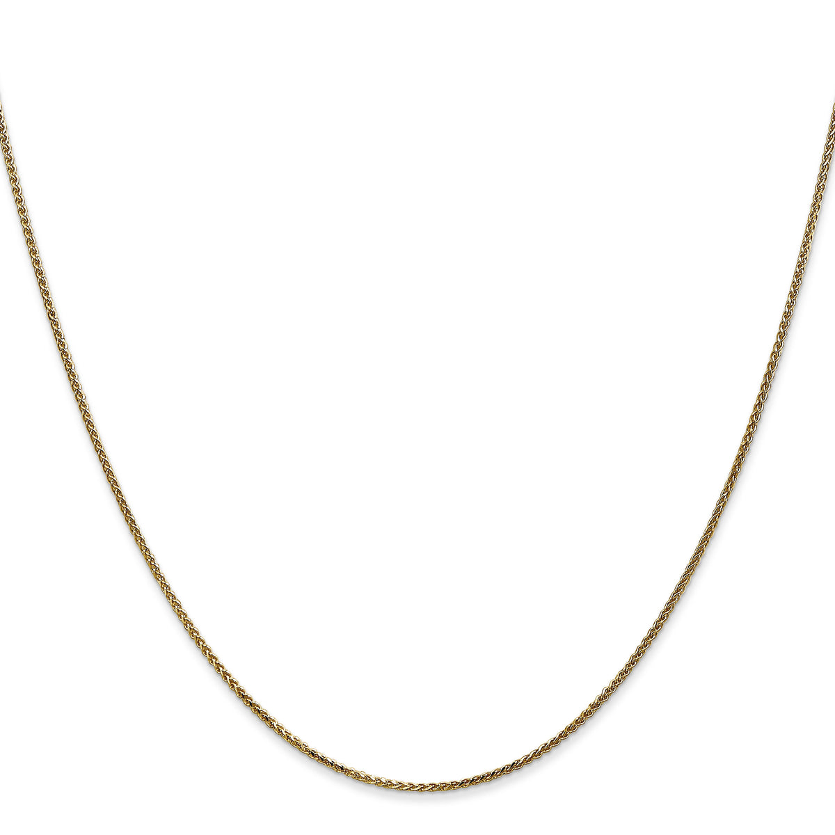 14k 1.05mm D/C Spiga with Spring Ring Clasp Chain-PEN130-24