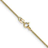 14k 1.05mm D/C Spiga with Spring Ring Clasp Chain-PEN130-30