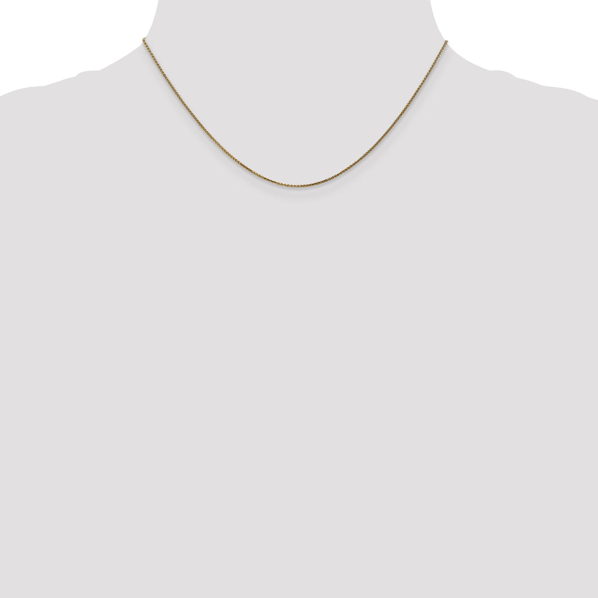 14k 1.05mm D/C Spiga with Spring Ring Clasp Chain-PEN130-16