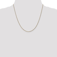 14k 1.05mm D/C Spiga with Spring Ring Clasp Chain-PEN130-20