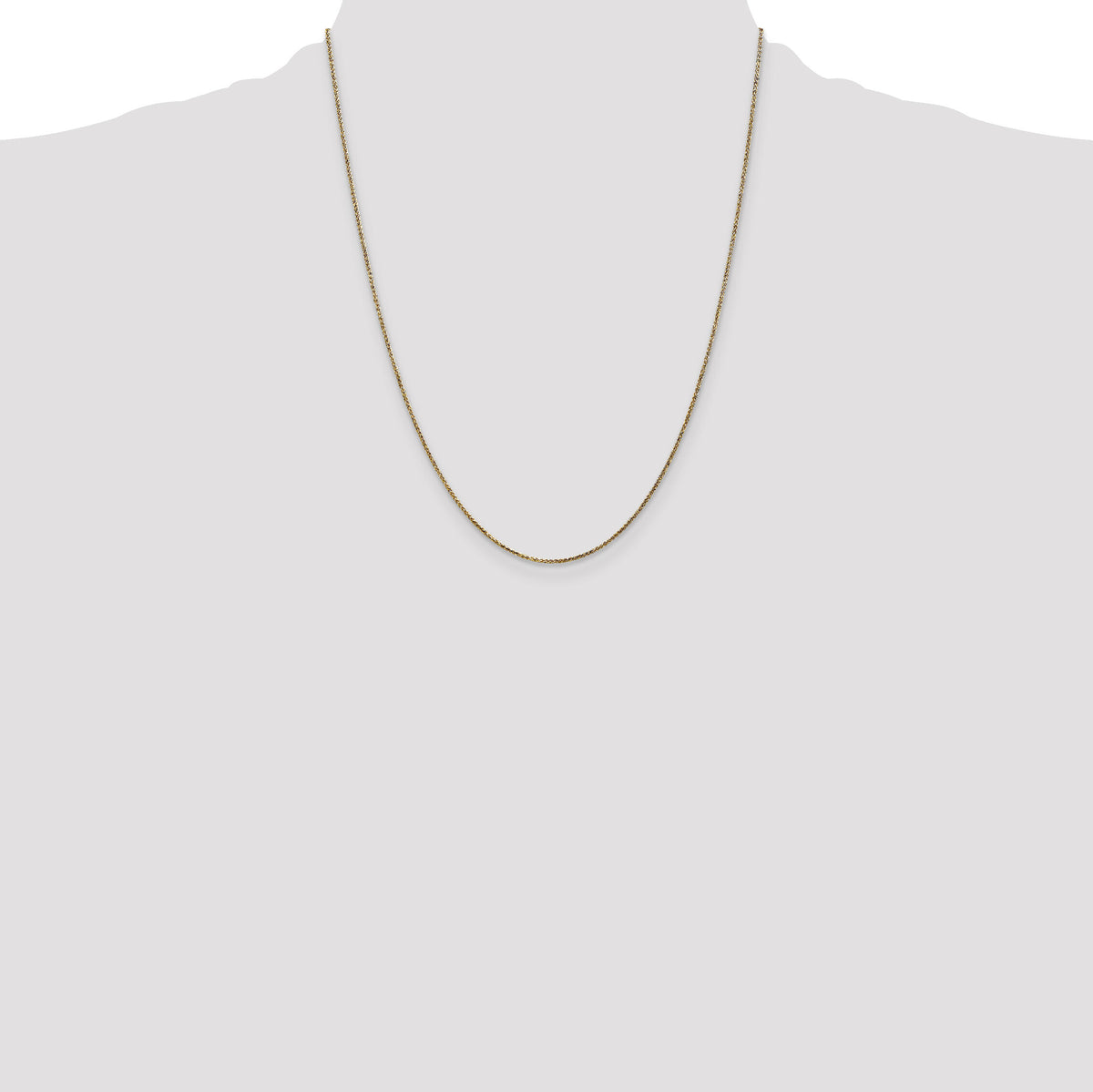 14k 1.05mm D/C Spiga with Spring Ring Clasp Chain-PEN130-22