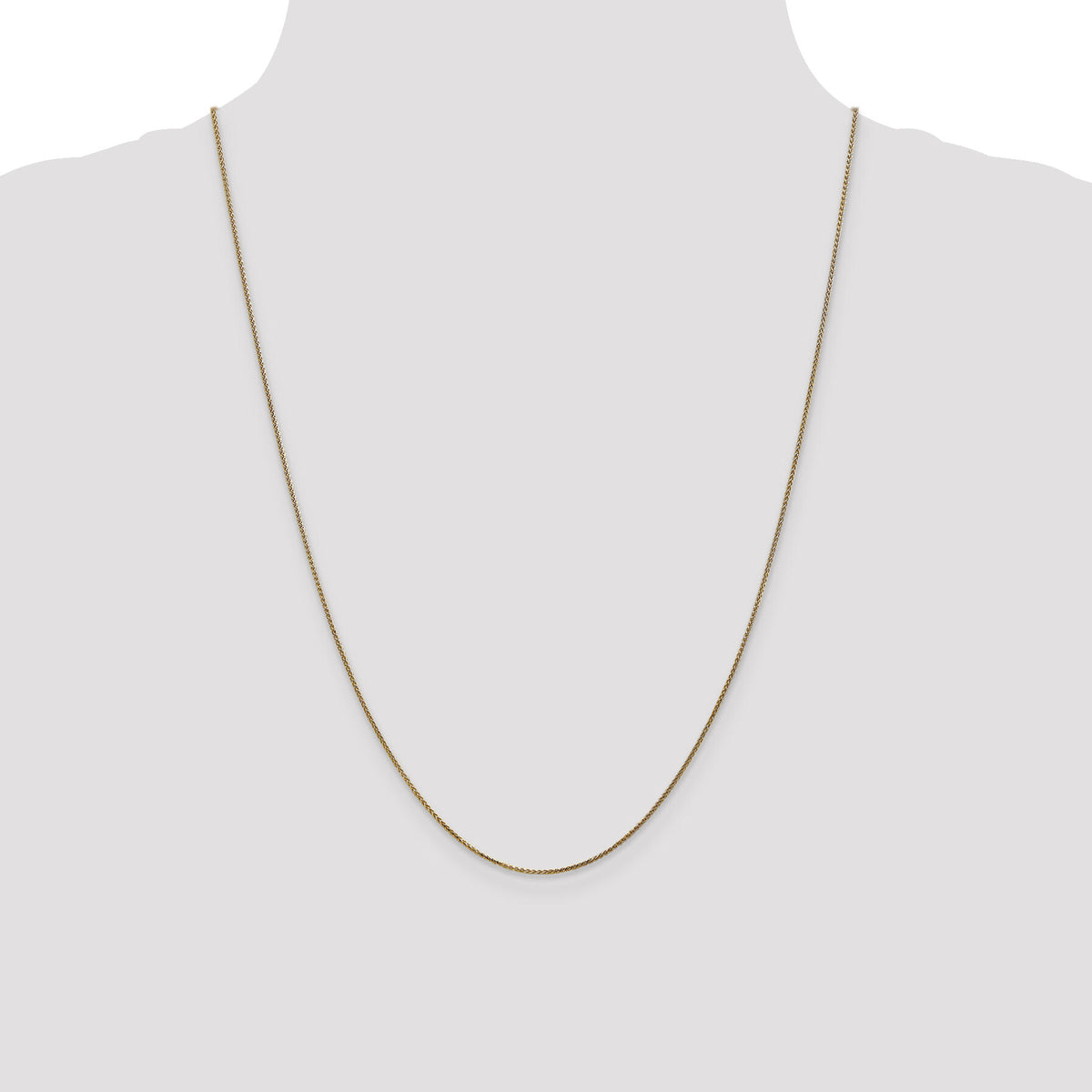 14k 1.05mm D/C Spiga with Spring Ring Clasp Chain-PEN130-24