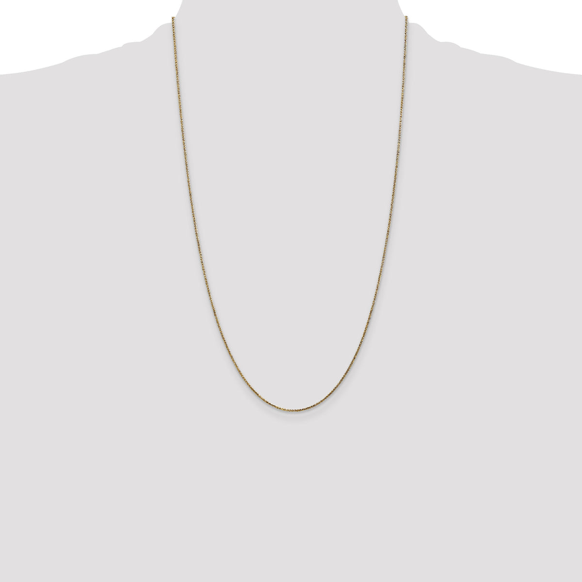14k 1.05mm D/C Spiga with Spring Ring Clasp Chain-PEN130-26