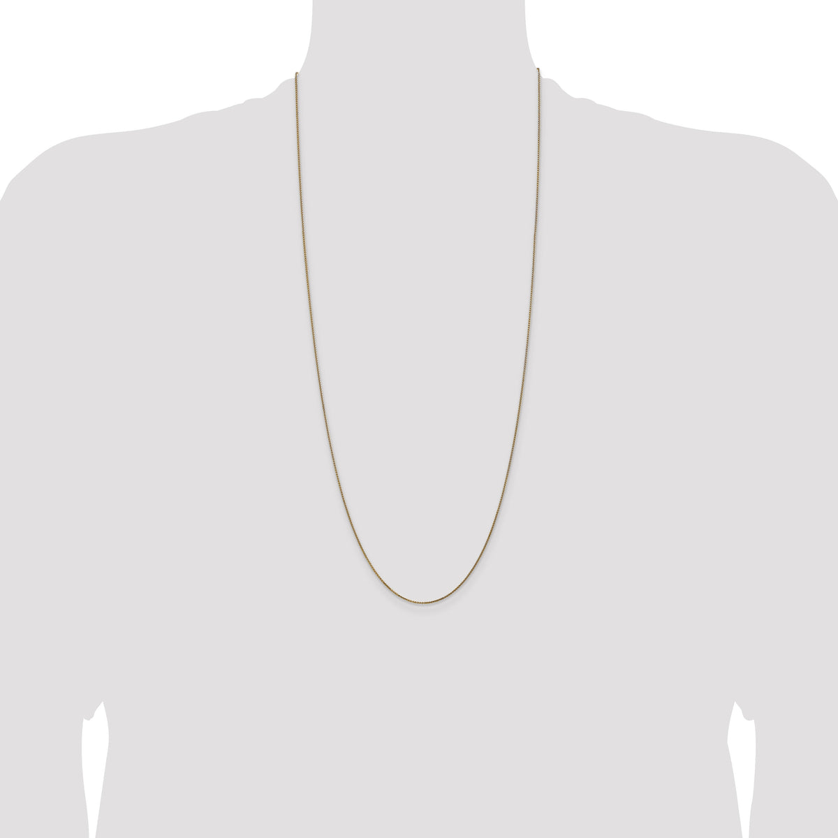 14k 1.05mm D/C Spiga with Spring Ring Clasp Chain-PEN130-30