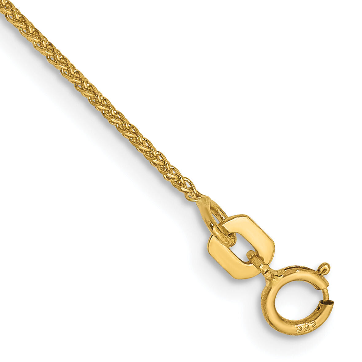 14k 1.05mm D/C Spiga with Spring Ring Clasp Chain-PEN130-7