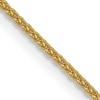 14k 1.05mm D/C Spiga with Spring Ring Clasp Chain-PEN130-18