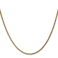 14k 2.1mm D/C Spiga Chain-PEN131-24
