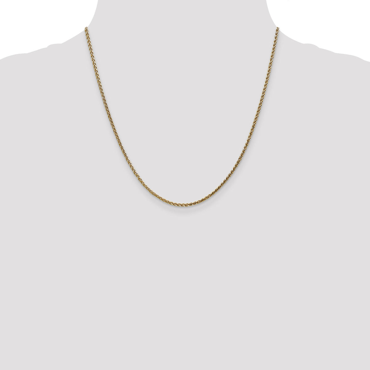 14k 2.1mm D/C Spiga Chain-PEN131-20