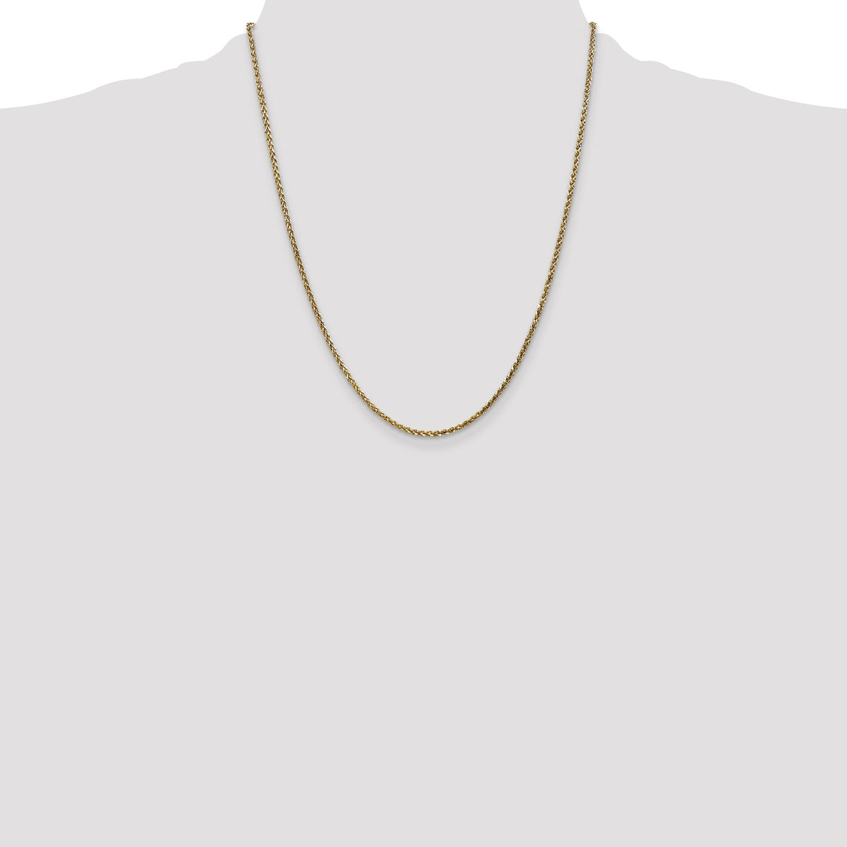 14k 2.1mm D/C Spiga Chain-PEN131-22