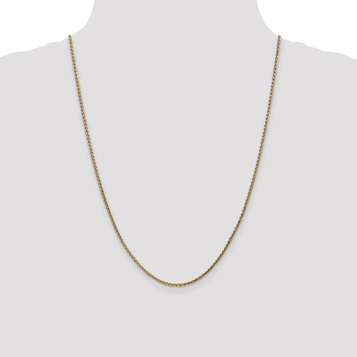 14k 2.1mm D/C Spiga Chain-PEN131-24