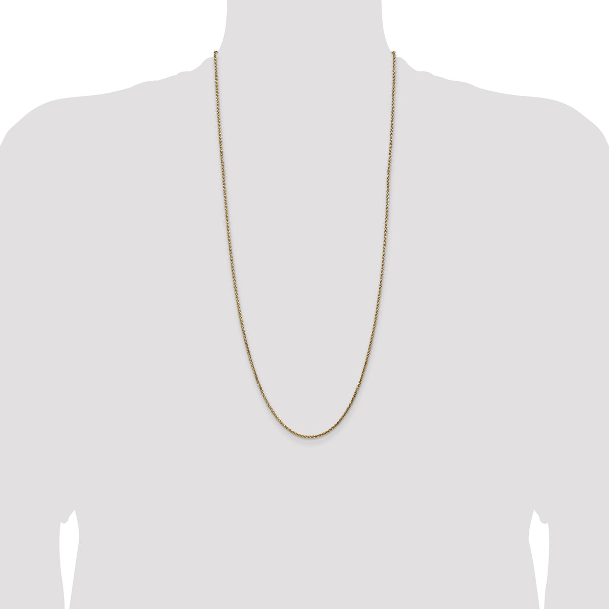 14k 2.1mm D/C Spiga Chain-PEN131-30