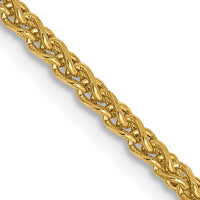 14k 2.1mm D/C Spiga Chain-PEN131-30