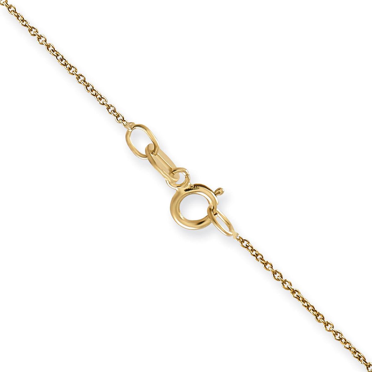 14k .75mm Round Open Link Cable Chain-PEN135-24