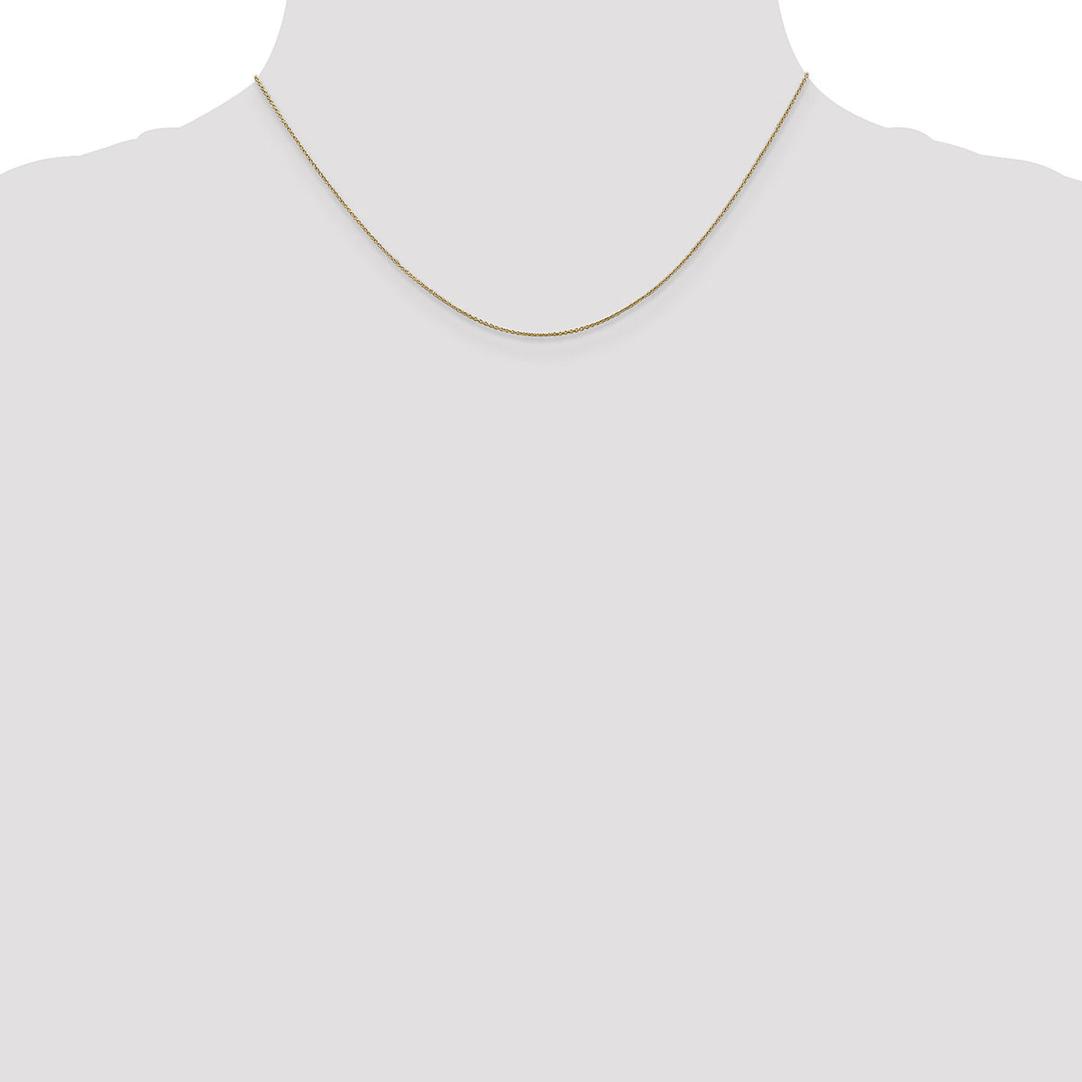 14k .75mm Round Open Link Cable Chain-PEN135-16