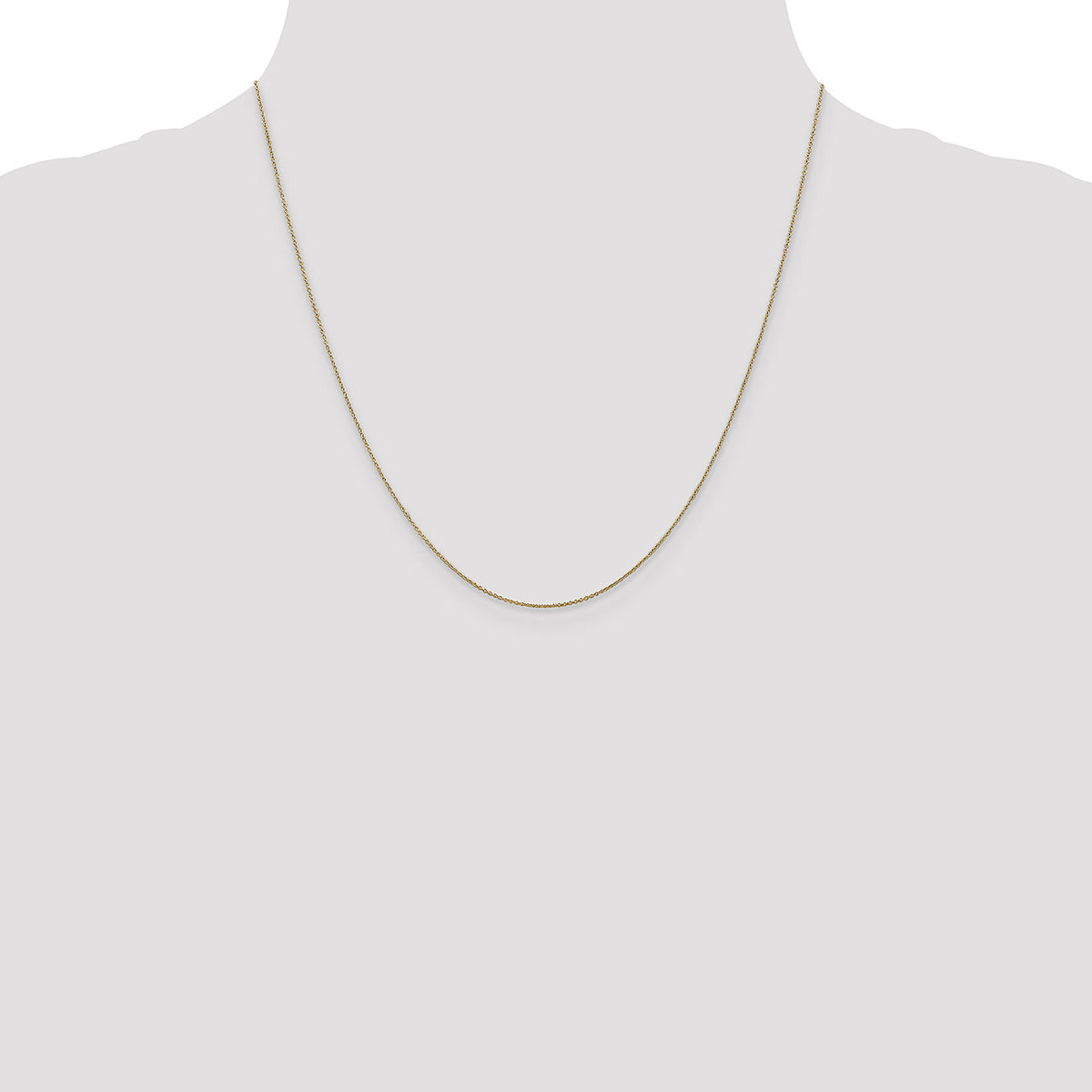 14k .75mm Round Open Link Cable Chain-PEN135-20