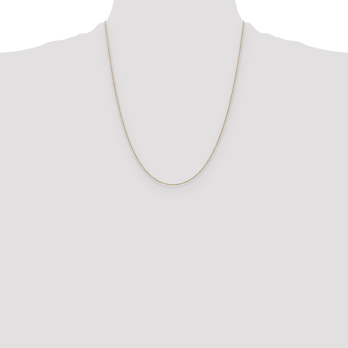 14k .75mm Round Open Link Cable Chain-PEN135-22