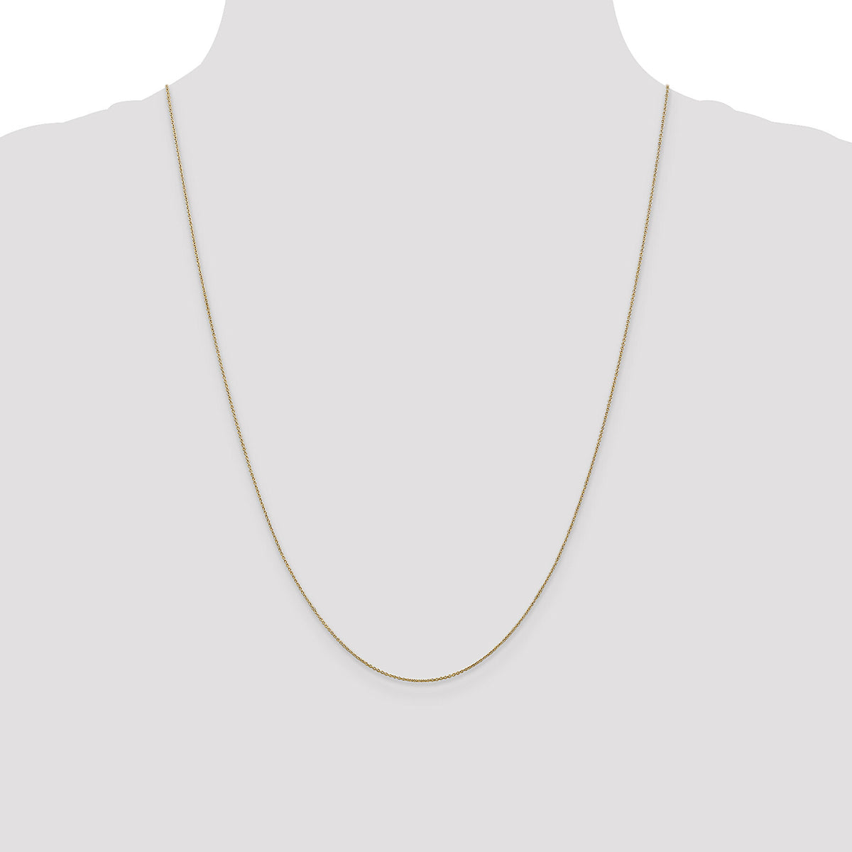 14k .75mm Round Open Link Cable Chain-PEN135-24
