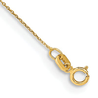 14k .75mm Round Open Link Cable Chain Anklet-PEN135-9